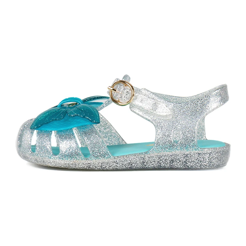 Kids Sandals Children Sandals Beach Shoes Fashion Children Little Mermaid Sandals for Girls Ariel Princess Party Dress Up Baby Jelly Shoe Holiday