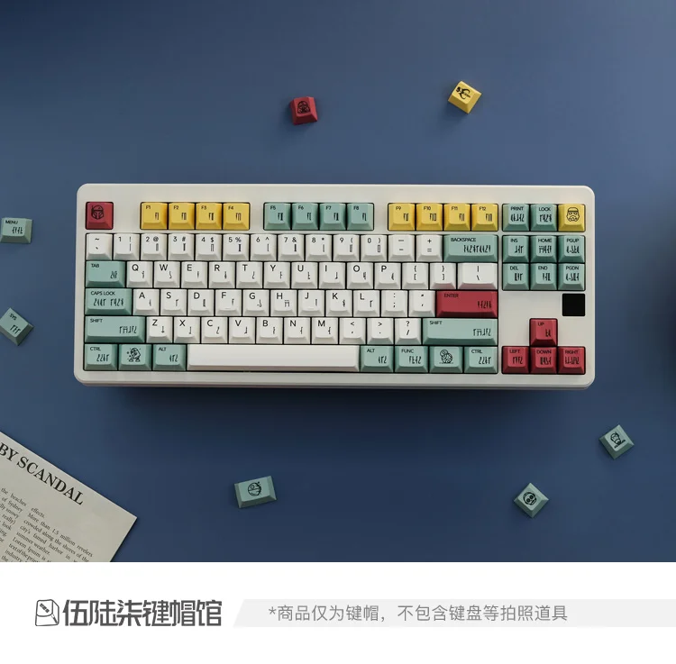gmk starwars boba fett keycaps pbt tintura subbed keycap cherry perfil tampões chaves com shift para