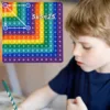 12x12 Multiplication 12+12 Addition Push Its Pop Bubble Fidget Toys, Right Angle Rainbow Educational Teaching Toys 4