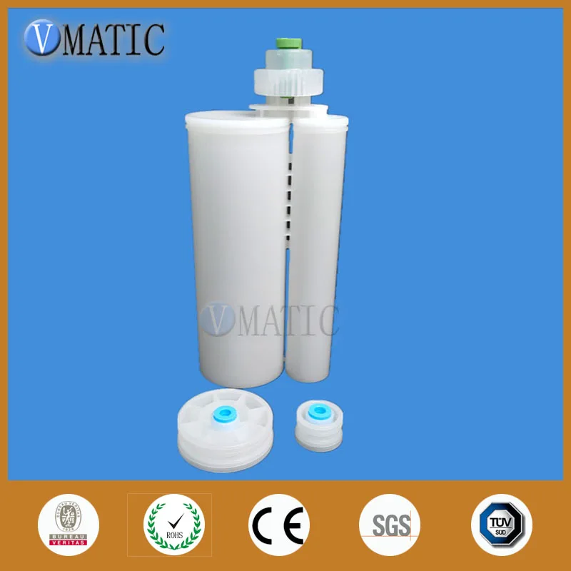 

Free Shipping Glue Dispensing Gun Cartridge Adhesive Dispenser Dual Cartridge 400ml/cc 10:1 2Pcs/Set