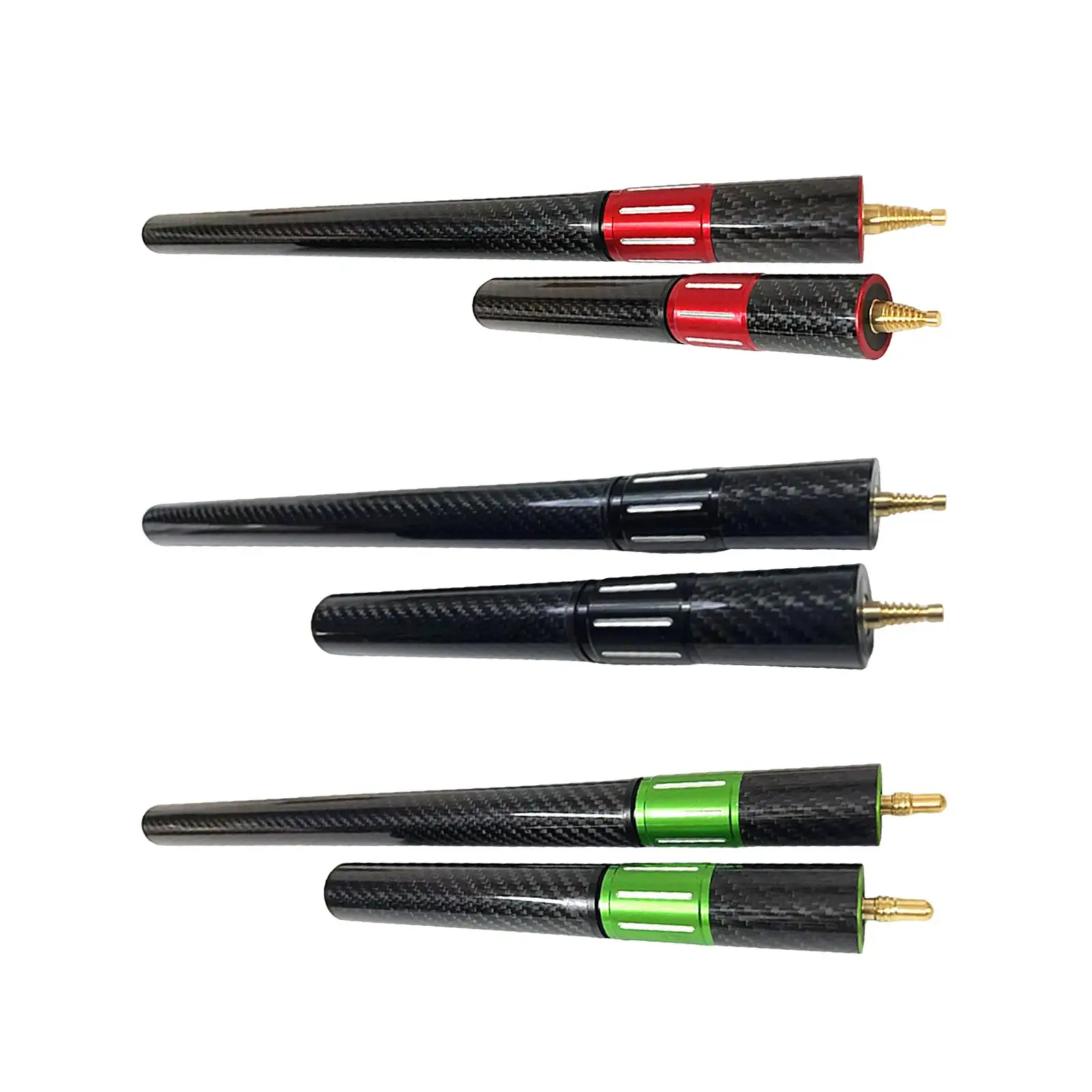 2x Telescopic Pool Cue Extender Pool Cue Sticks Extension Billiard Snookers Cue Extension Cue End Lengthener for Athlete