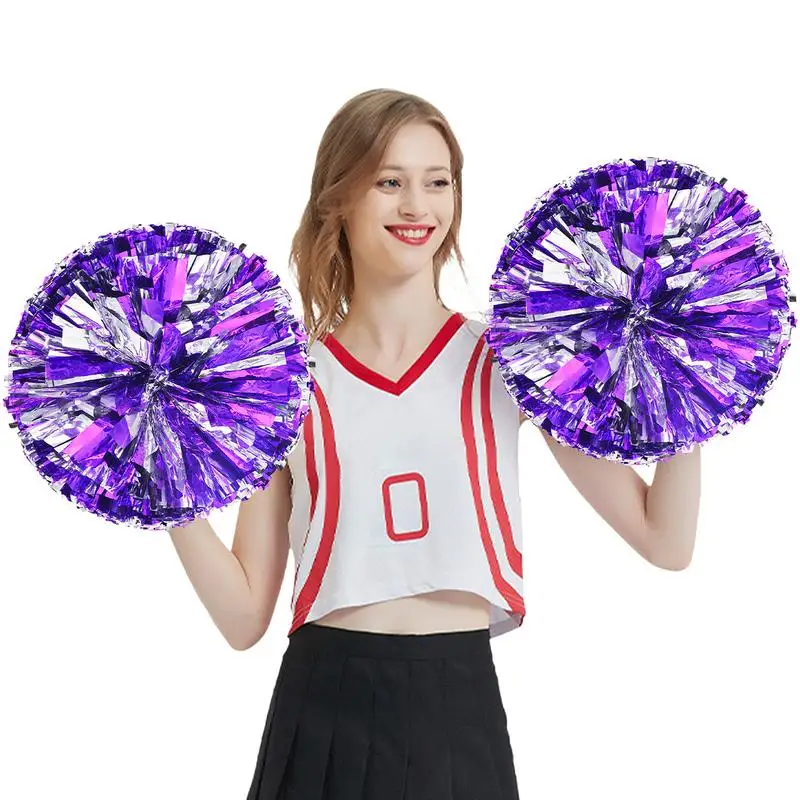 

Competition Flower Handle Cheerleader Pom Poms Cheerleading Cheering Ball Decorator Club Sport Supplies