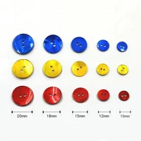 20pcs/lot Natural Shell Sewing Buttons Color Mother of Pearl Shell Round Buttons 2 Holes for Clothing DIY Garment Accessories 2