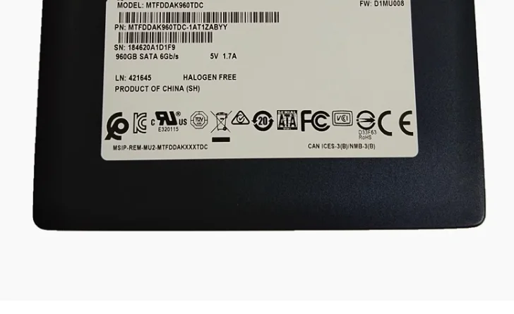 For 5200 ECO MTFDDAK960TDC 960G 2 5 inch SATA3 SSD Solid State Drive