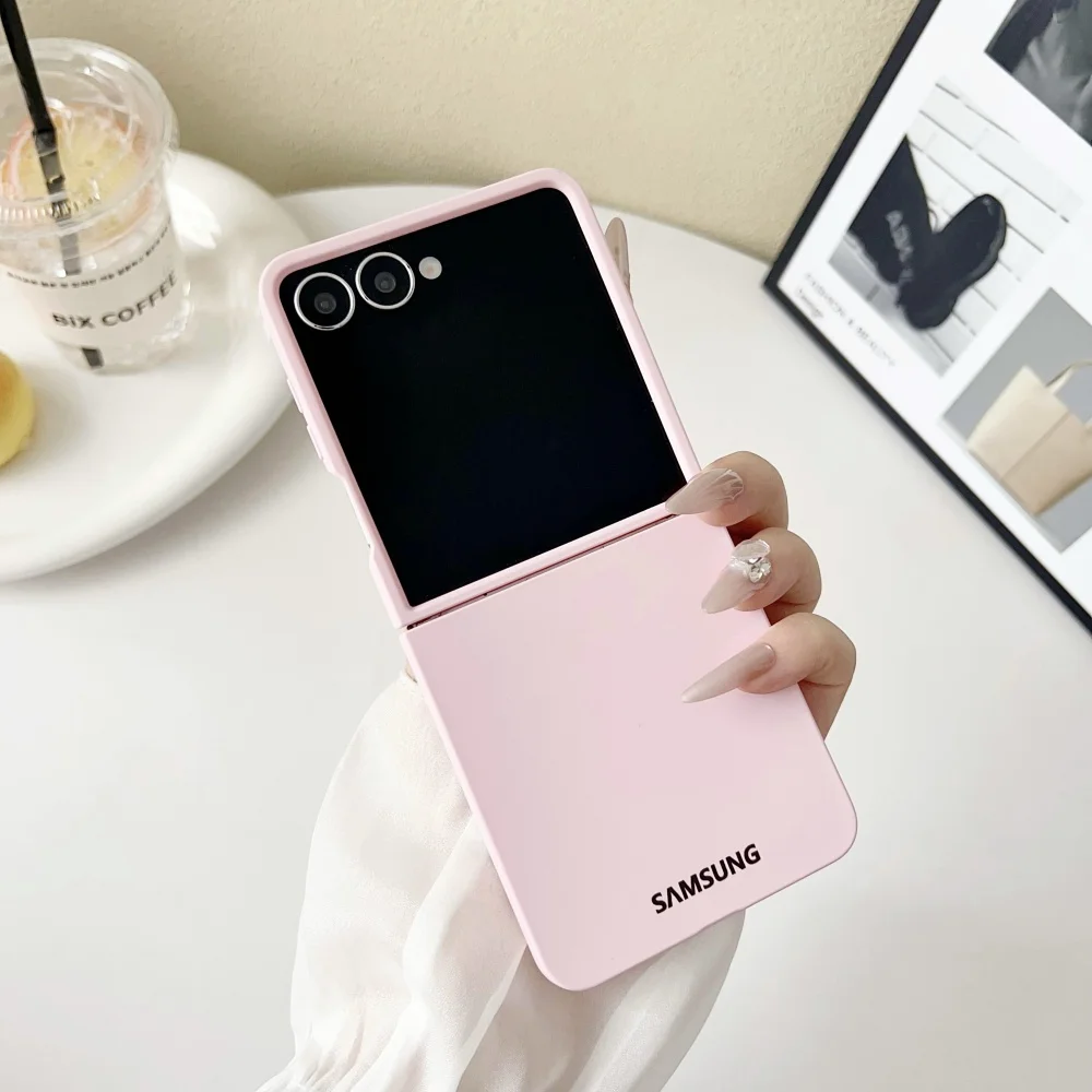 Luxuriöse Candy Ultra-Dünne PC-Handyhülle für Samsung Galaxy Z Flip 8 7 6 5 4 Faltbare Schutzhülle Coque Flip7 Flip6 Flip5 Flip8 Funda – Detail 3