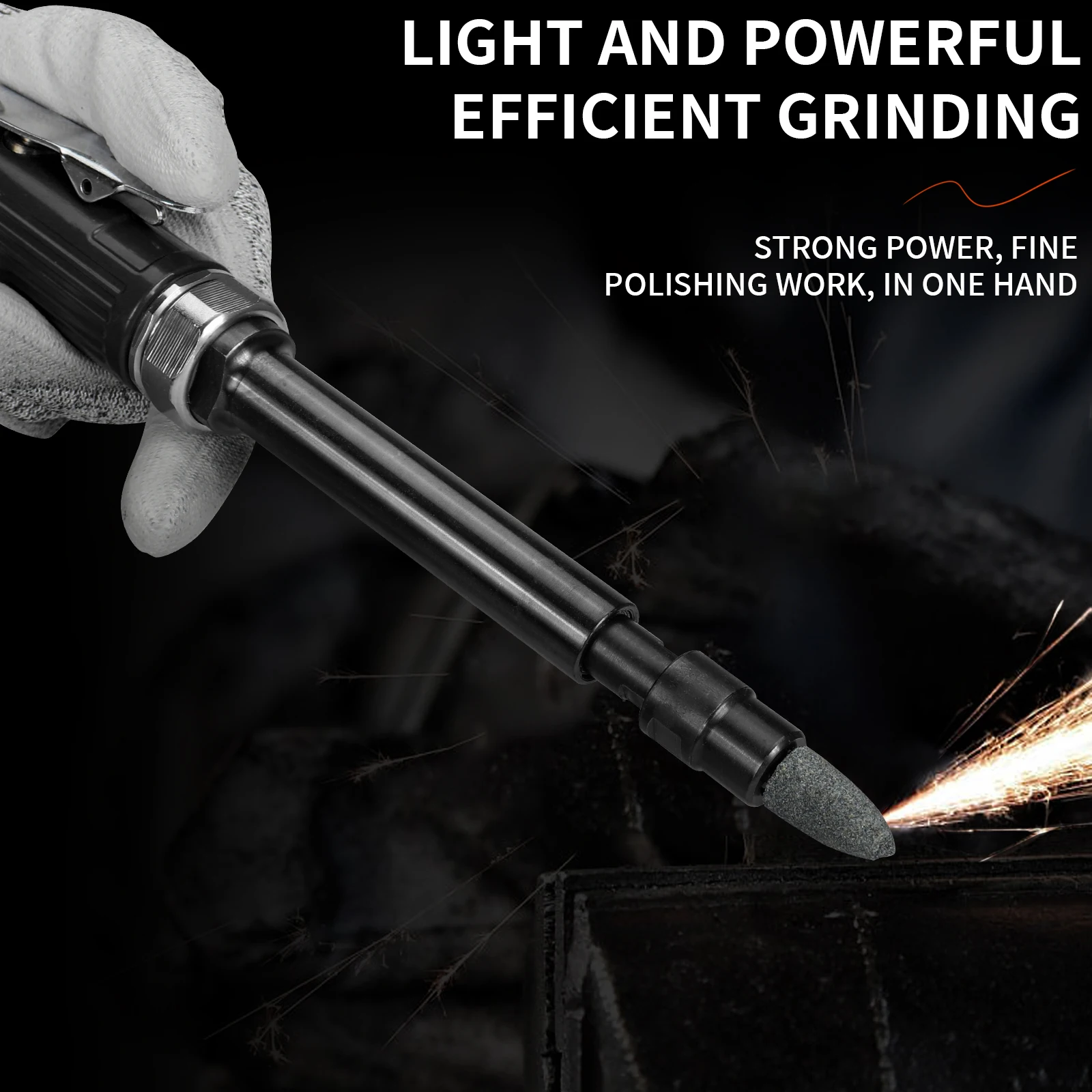 Air Die Grinder Extended Engraving Machine High Speed Polishing Machine Metal Stone Glass Grinding Pneumatic Tool Collet