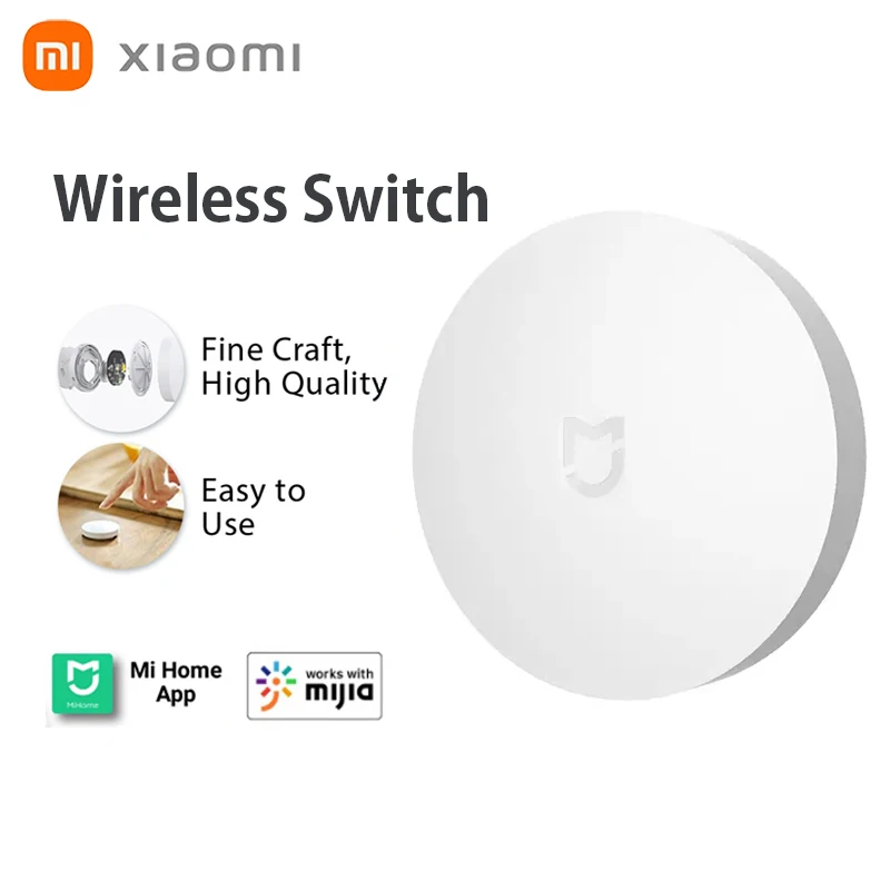 

Беспроводной переключатель Xiaomi Mijia, Многофункциональный Умный выключатель для дома, работает с приложением Mi Home