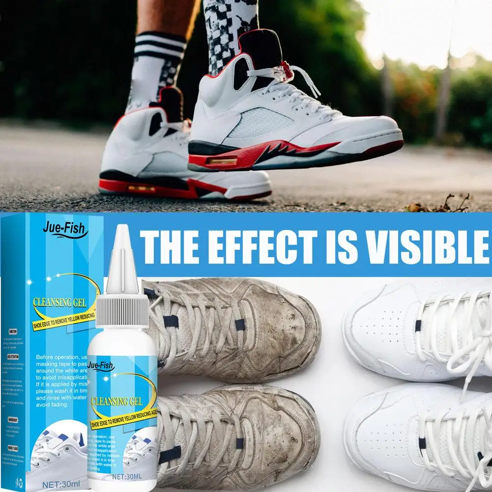 30ml shoes cleaner kit removes shoes whitening cleansing gel shoe washing machine dirt cleaning foam cleaner brush sneaker cleaner