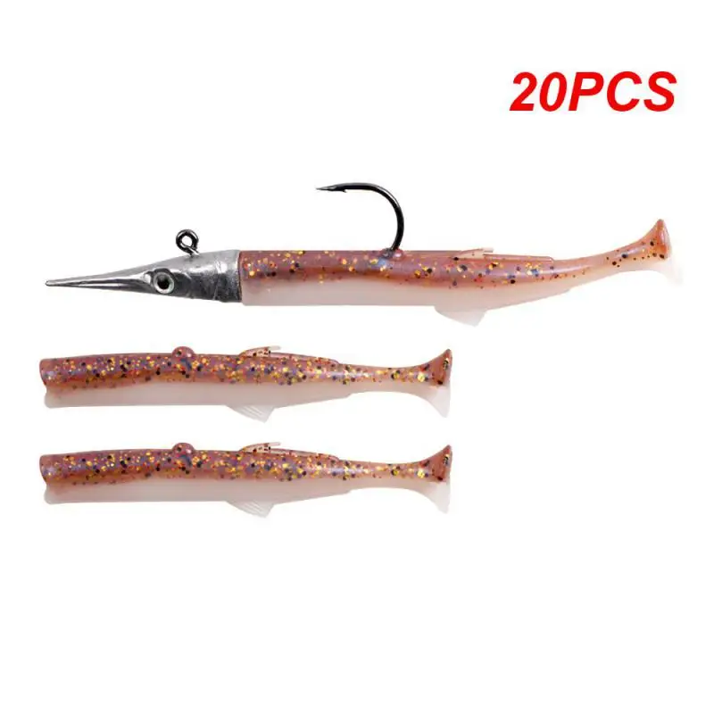 

20 шт., мягкая рыболовная приманка, разные размеры