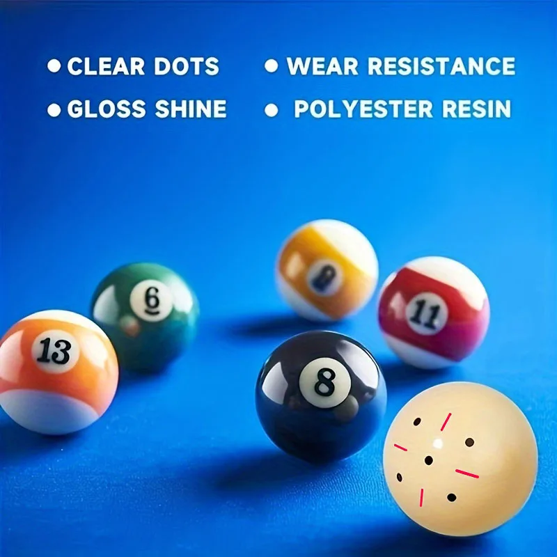 Billiards training cue ball diameter 57.2mm single-sided polka dot beginners practice ball
