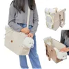 Pet Crossbody Shoulder Bag Canvas Cat Dog Carrier Backpack Travel Tote Shoulder Bags Mesh Sling Carry Pack Pet Carrying Supplies
