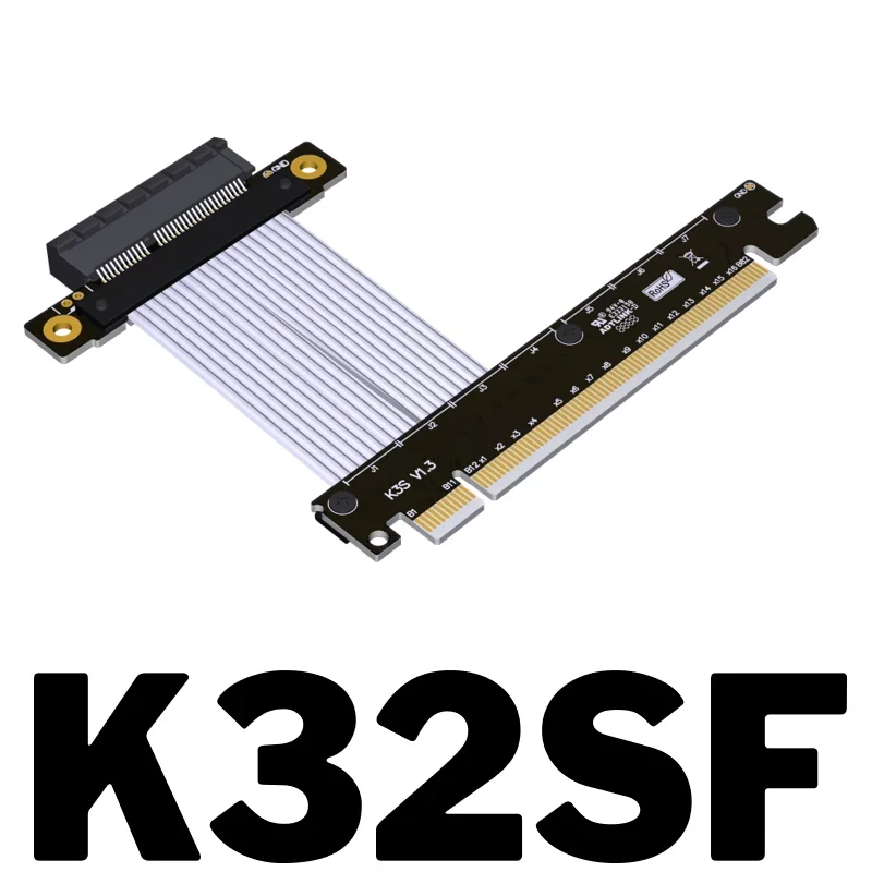 Adt-pcie Riser Extender Adapter Pcie 4.0 Pci Express x4 Card X16 Slot Pci-e 4x Feminino para 16x Masculino Gpu Ssd Gen Novo - Imagem 4