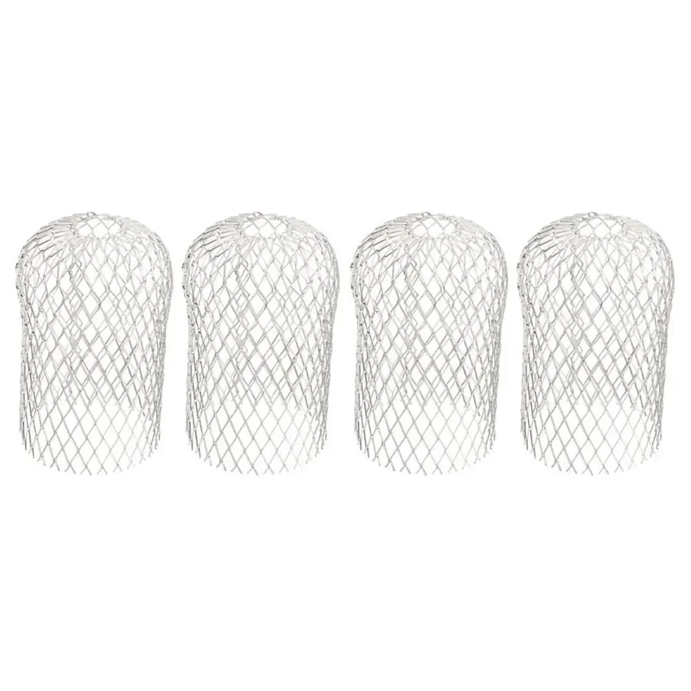4 PCS Gutter Aluminum Mesh Gutter Leaf Debris Mud Trap Guards Drain Pipe Cover Downpipe Guards Set