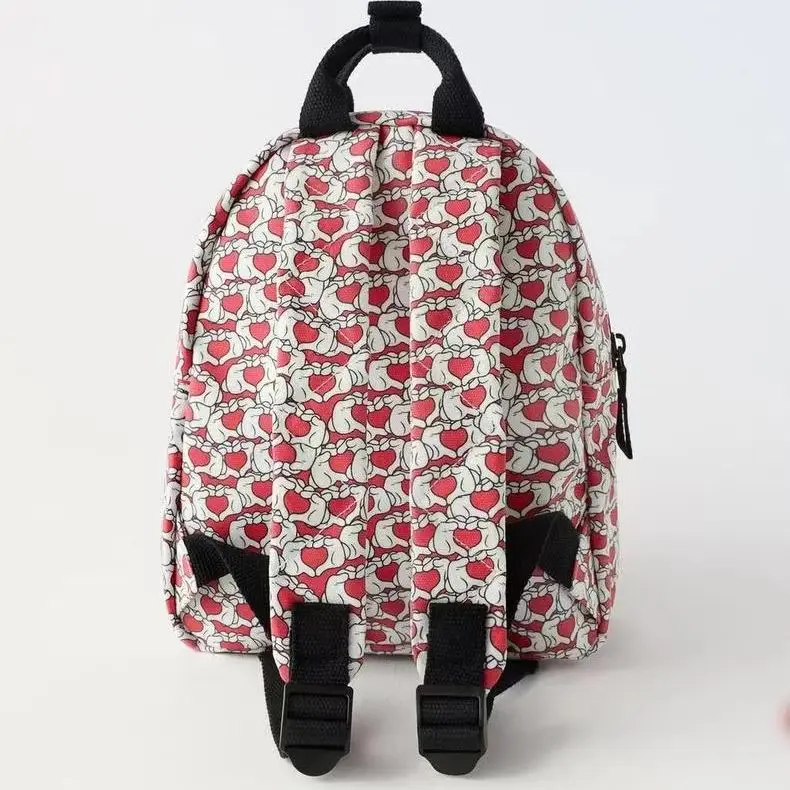 New Disney Stitch School Bag for Children Cartoon Minnie Mouse Mickey Backpack Fashion Waterproof Travel Backpack Kids Knapsack