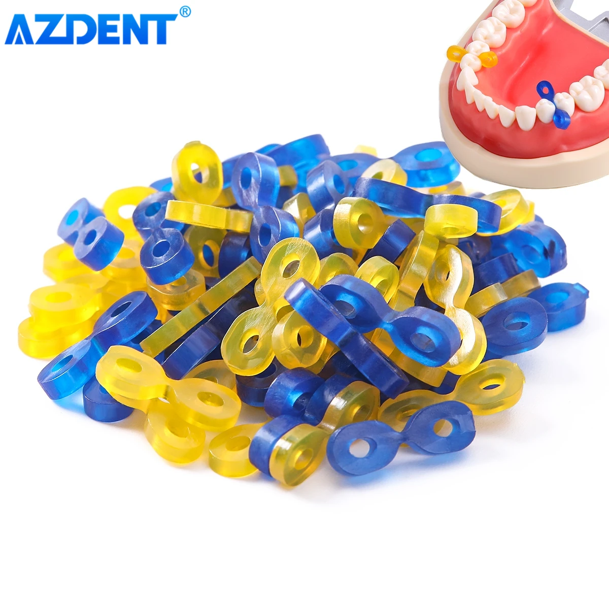 Piercing Orecchio AZDENT 5000Pz Fasce Elastiche Dentali - Gomma Per Apparecchi Ortodontici, Catene Elastiche Ortodontiche Where Can I Buy Orthodontic - Foto 13