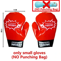 Kids Inflatable Bounce - Back Punching Bag with Optional Gloves (Small gloves)