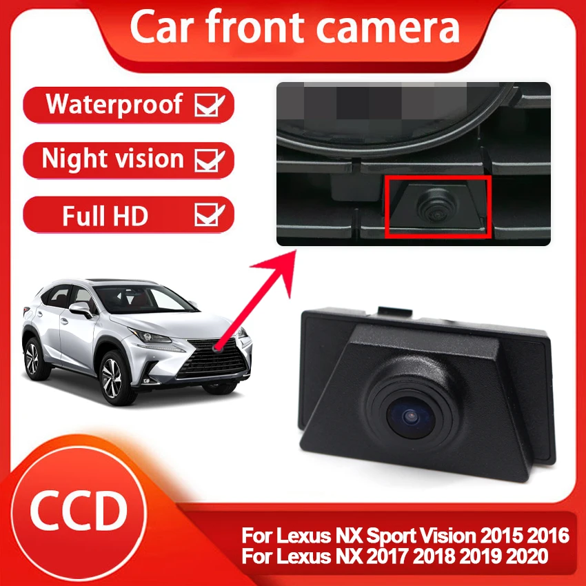 

1280*720P AHD 170deg Автомобильная Передняя решетчатая камера для Lexus NX 2017 2018 2019 2020 NX Sport Vision 2015 2016, Камера Переднего Вида