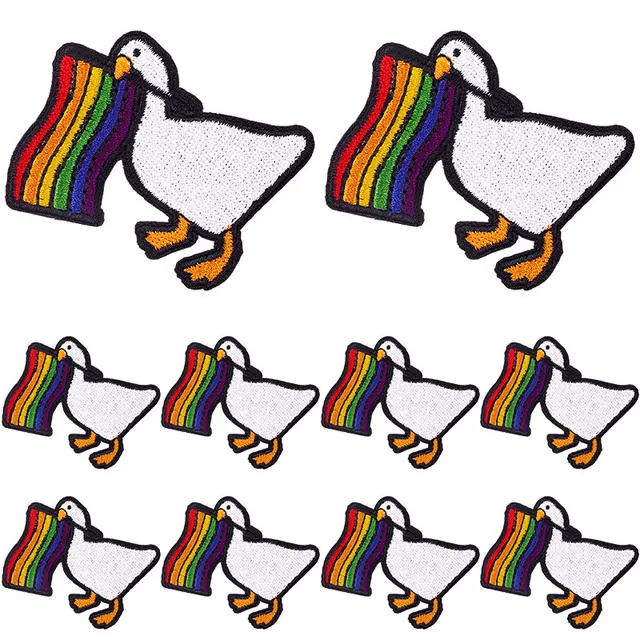 Toppa Ricamata Rainbow Gay Pride - 8x5 Cm, Termoadesiva, Per Vestiti, Confezione Singola - Foto 3