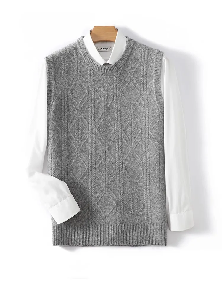 오버 사이즈 스웨터 조끼 남성 솔리드 컬러 프레피 스타일 소프트 니트웨어 레저 Hipster Homme 민소매 점퍼 All-match Vest D19