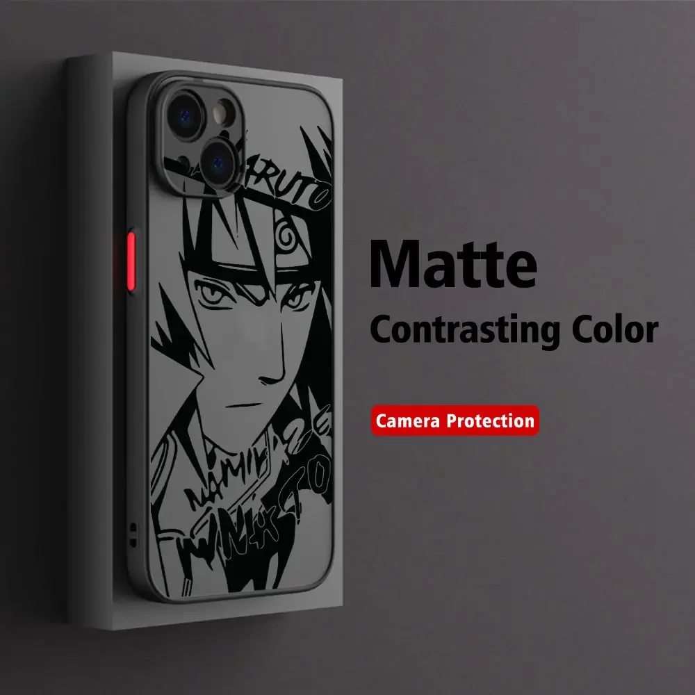 Anime Hatake Kakashi Narutoes Matte Transparent Phone Case