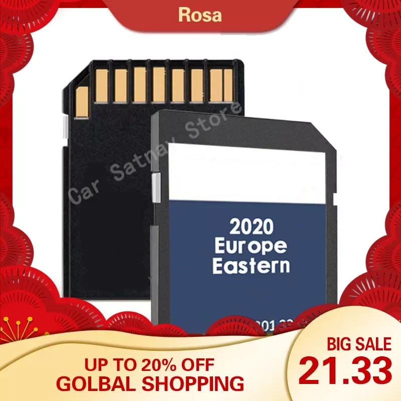 Per Vw Rns 310 Eastern Europe Fx V12 Mappa Di Navigazione 8Gb Sd Card 2020-2021 Sat Nav