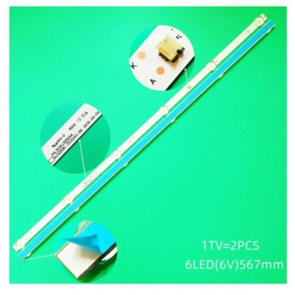 

Toshiba LED осветительный ремень 32S2855EC 32PHS4062/60 Panasonic TX-32FR250K Sharp 2T-C32ACSA K32WDX A1 A2, 2 шт.