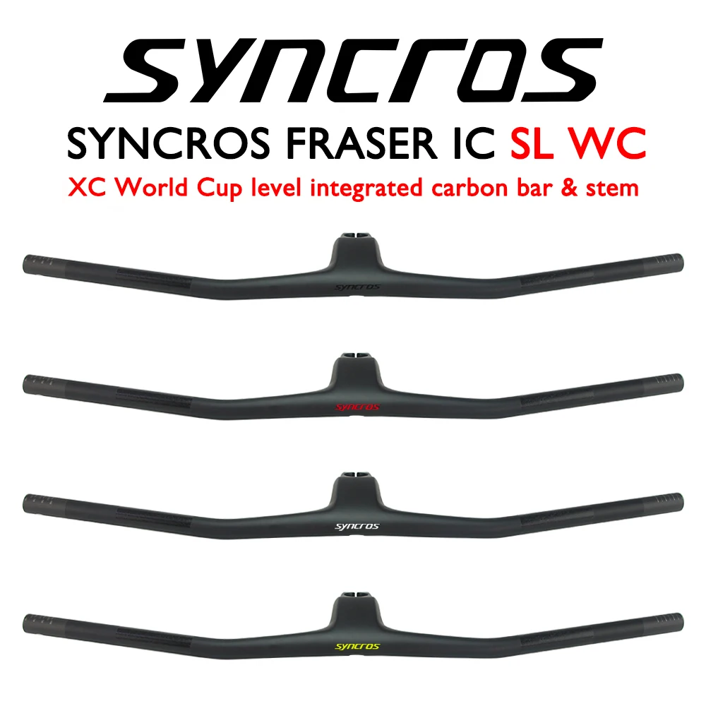 

Syncros -20° Full Carbon Fiber FRASER IC SL WC MTB Bike Integrated Handlebar With Stem Bicycle Accessories 70/80/90/100mm*740mm