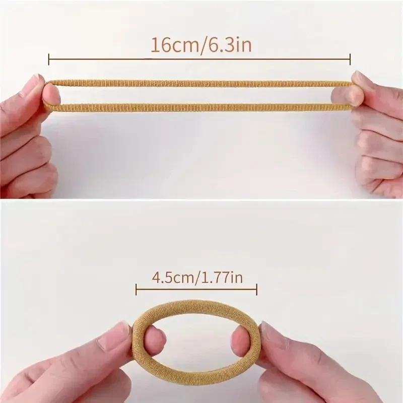 30-200 pieces of women's hair accessories, basic headband, headband tie, ponytail holder, simple and fashionable nylon