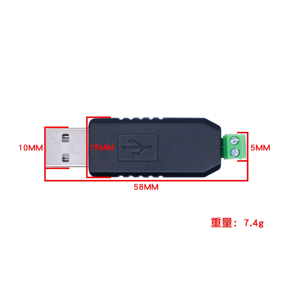 Фото Переходник с USB на RS485 485 с поддержкой Win7 XP Vista Linux Mac OS WinCE5.0 №5