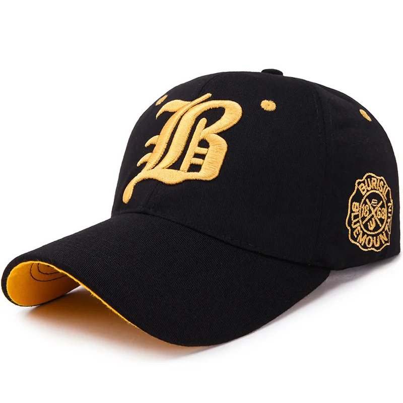 Unisex Summer Cotton Embroidery Snapback Cap - Casual Sport Sun Visor Hat