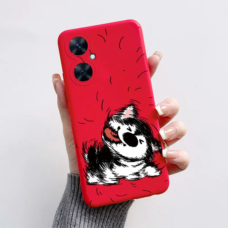 Cute Cartoon Black Cat and Puppy Dog Soft Silicone Phone Case