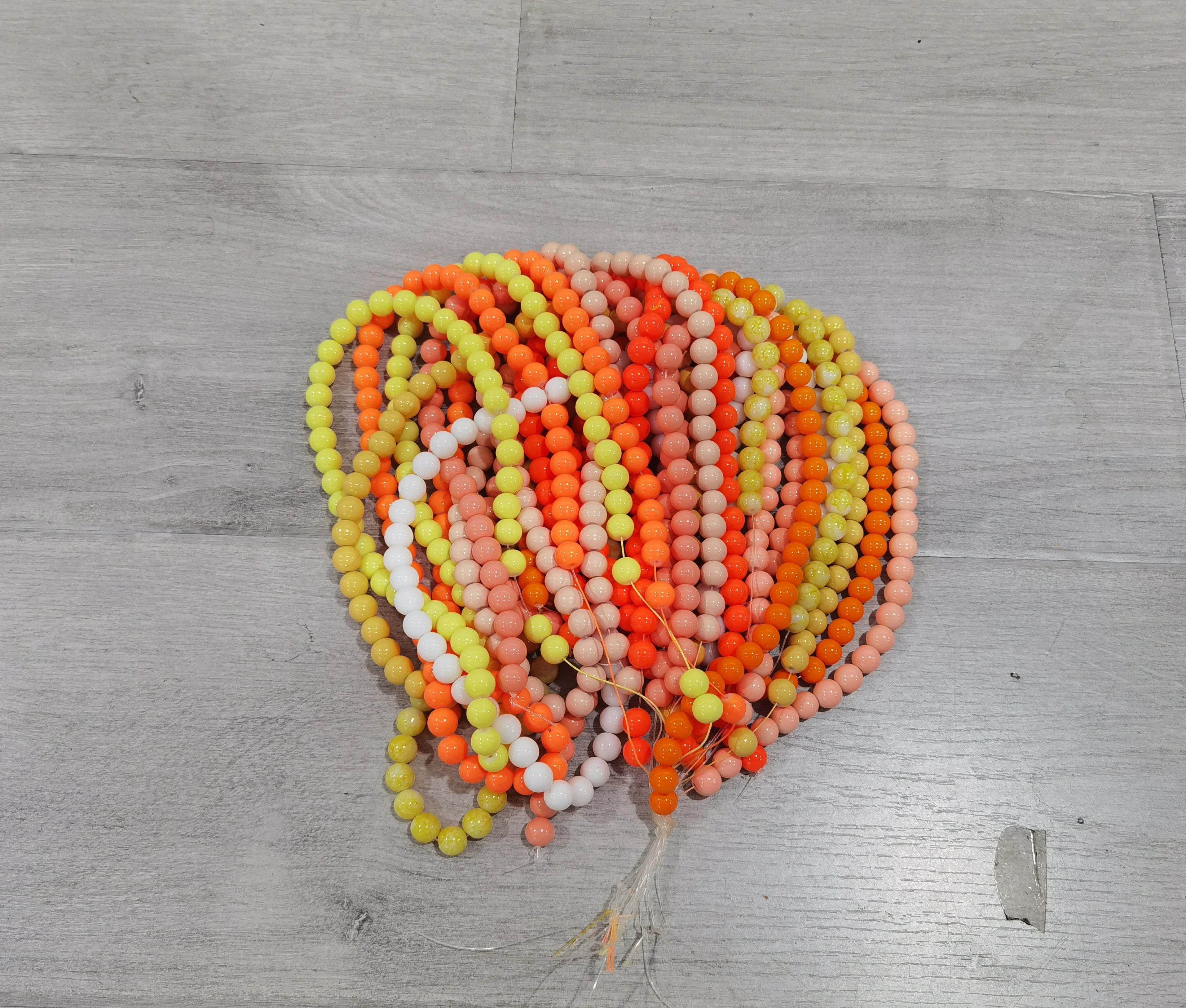 20 Strand Mixed Glass Beads 40pcs each strand in 10mm for women diy jewelry M12 5