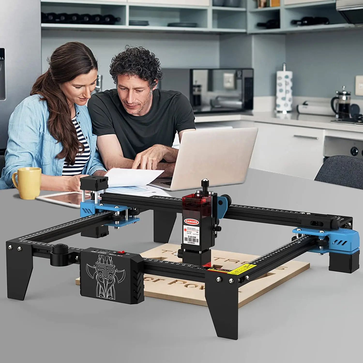 TwoTrees Laser Engraver CNC Router TTS-10/TTS-55 Pro 40W/80W Metal Laser Engraving Cutting Machine With Wifi Offline Control