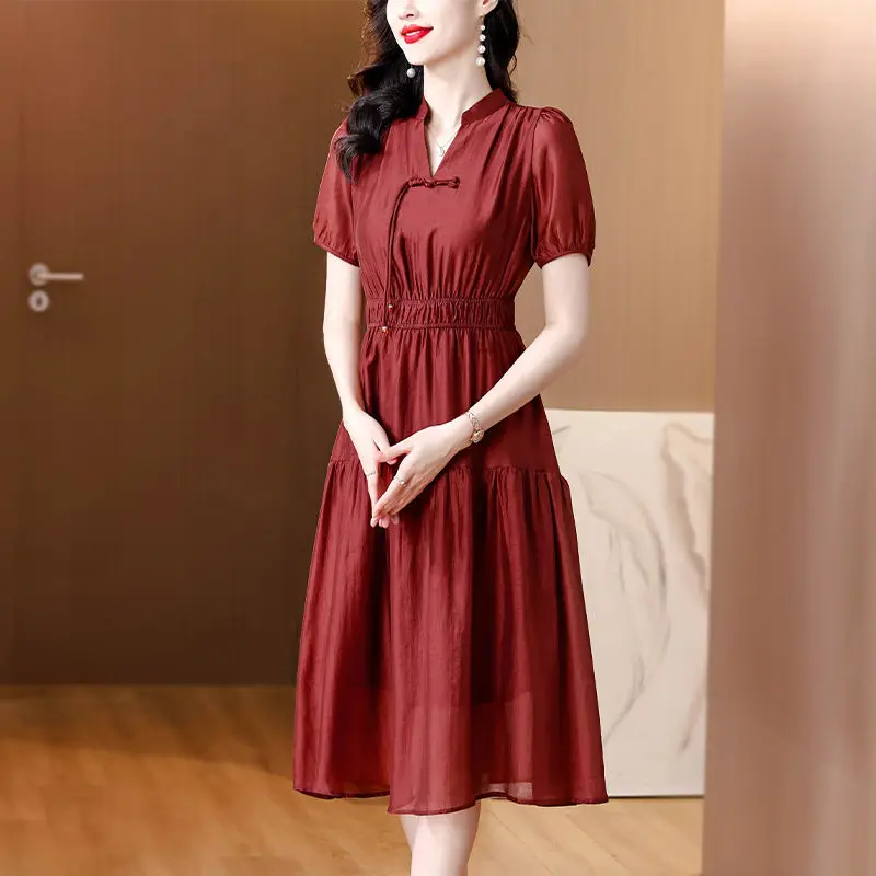 chinese dress ladies Summer Women Vintage Dress main image 1