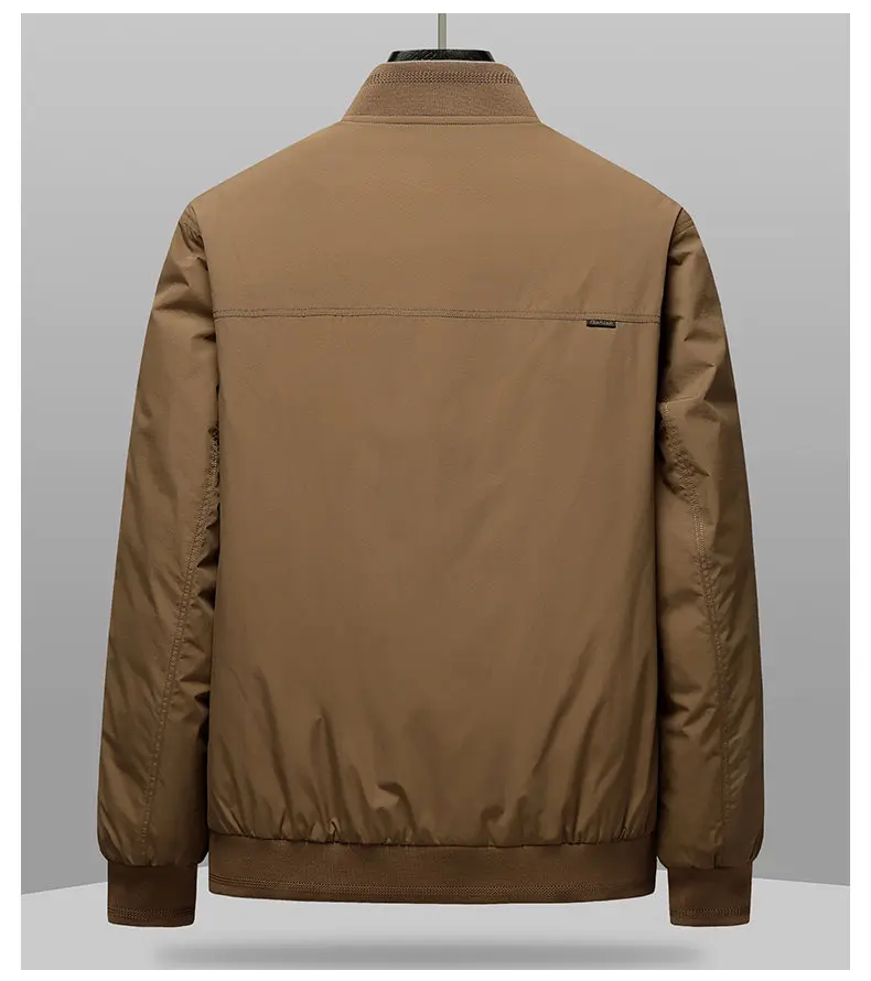 Lässige doppelseitige tragbare leichte Herren-Entendaunenjacken mit Baseballkragen, Neu 2025, Herbst-Winter-Outwear, warmer Puffermantel – Detail 12