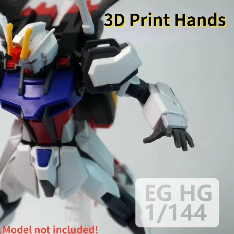 3D Print Modeling Hands for HG/EG 1/144 Aile Strike/Build Strike Exceed Galaxy Model Building Hobby DIY Accessories