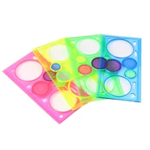 

Cute DIY Spirograph Ruler Kawaii Circle Puzzle Template Rulers For Kids Children Drawing Gift Creative Stationery Toy