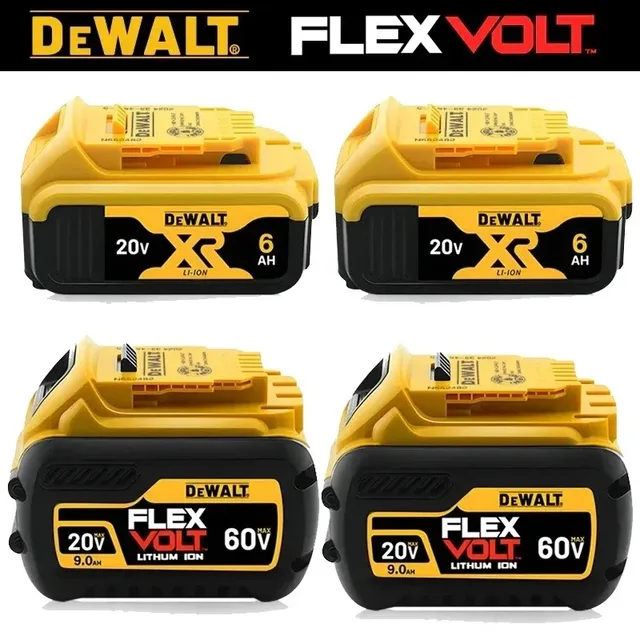 Batterie d'origine DeWALT 20V/60V 6Ah 9Ah MAX FlexVolt pour outil électrique DCB606 DCB205 DCB206 DCB209 DCB182 1