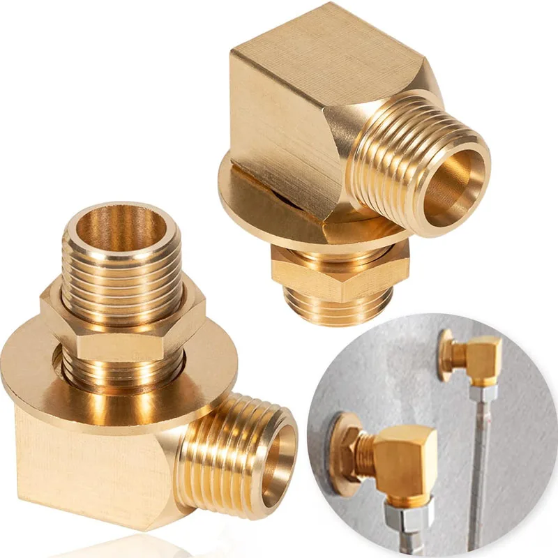

B-0230-K Brass Wall Mount Faucet Installation Kit for T&S B-0230 Style Faucets , Includes 2 Short Elbows, Nipples, Nuts,Washers