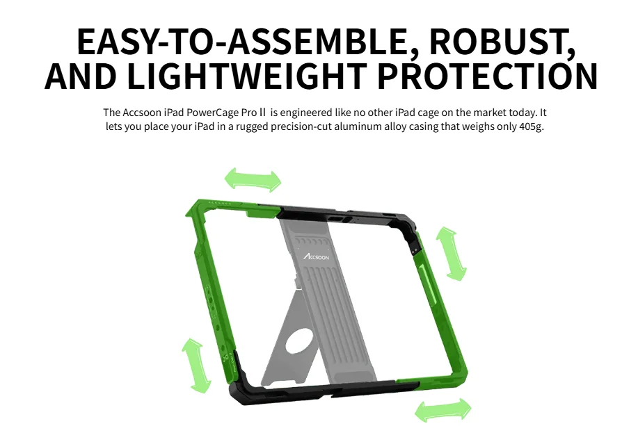 PowerCage Pro II for the 12.9" iPad Pro Supports 12.9" iPad Pro (Gen 3 to 6)  10