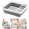 Foldable Dish Drying Rack Folding Household Storage Holder Portable Bowl Tableware Lid Drain Rack Kitchen Accessories Organizer 1