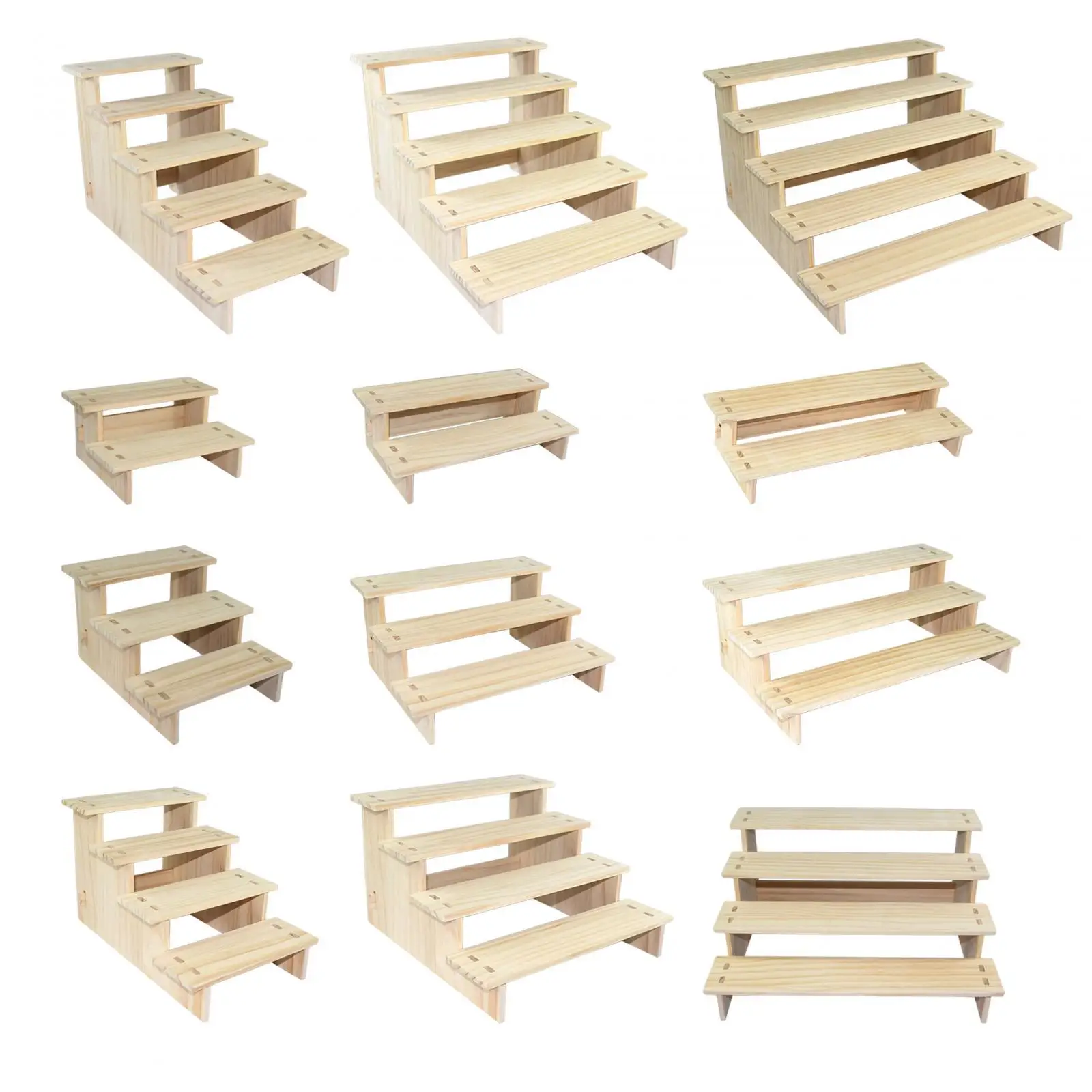 Wood Display Shelf Collectibles Display Stand Storage Durable Showcase Fixtures Wood Display Shelf Collectibles Display Stand Storage Durable Showcase Fixtures