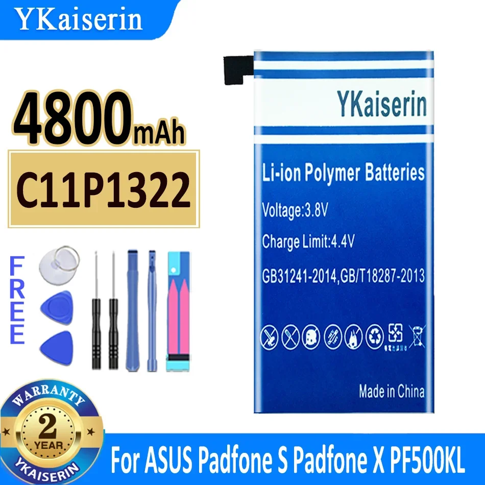 

Аккумулятор ykaisin C11P1322 на 4800 мА · ч для ASUS Padfone S X T00D PF500KL T00N Bateria