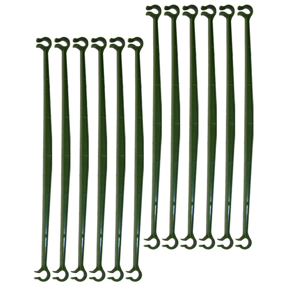 

12 Pcs Tie Rod Grid Pile Arm Tomato Cage Plant Stake Arms for Plastic Climbing Rack Connector