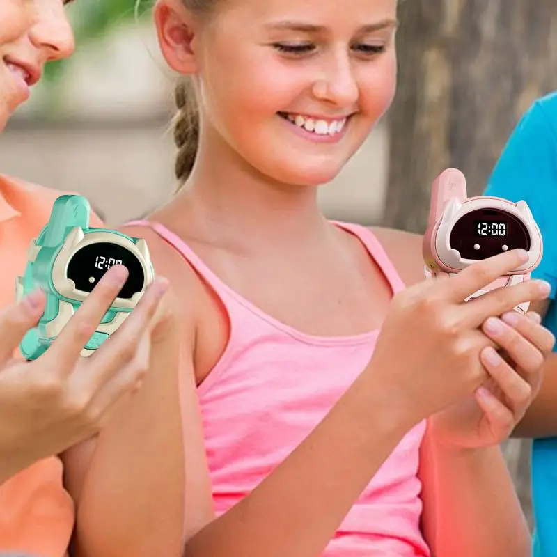 Walkie Talkies Long Range Kids Outdoor Interphone Toy Long Range Radio Walky Talky Watch Children Outdoor Interactive Interphone 4