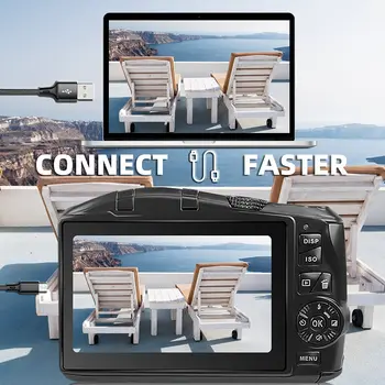 NBD Digital Camera for Photography and Video 4K 48MP Vlogging Camera for YouTube 16X Digital Zoom 52mm Wide Angle & Macro Lens 4