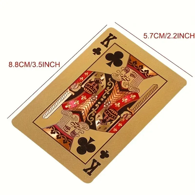 24K Gold Foil Playing Cards Deck - Perfect For Poker, Practical Jokes & Party Gifts Christmas Halloween Thanksgiving Gift 6
