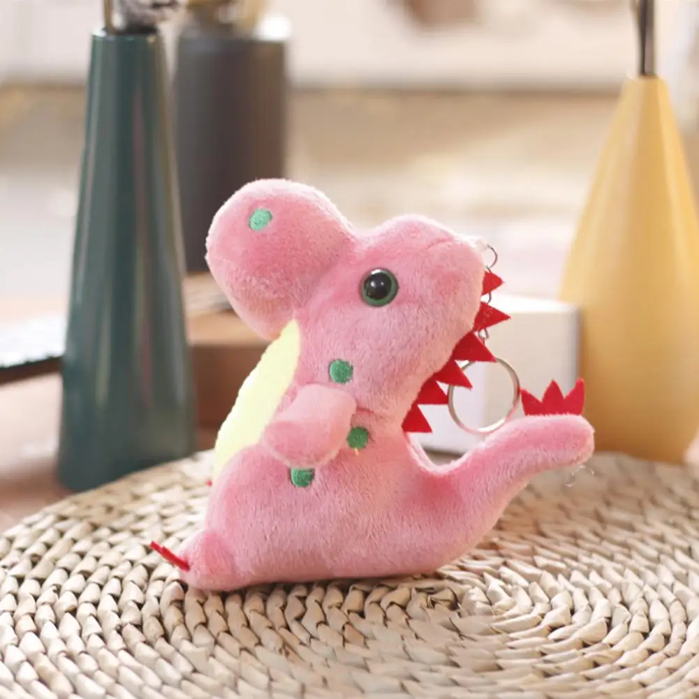 Animal Plush Doll Cartoon PP Cotton Dinosaur Doll Keychain Purse Accessories Adorable Bag Plush Pendant Girl Toy Gifts