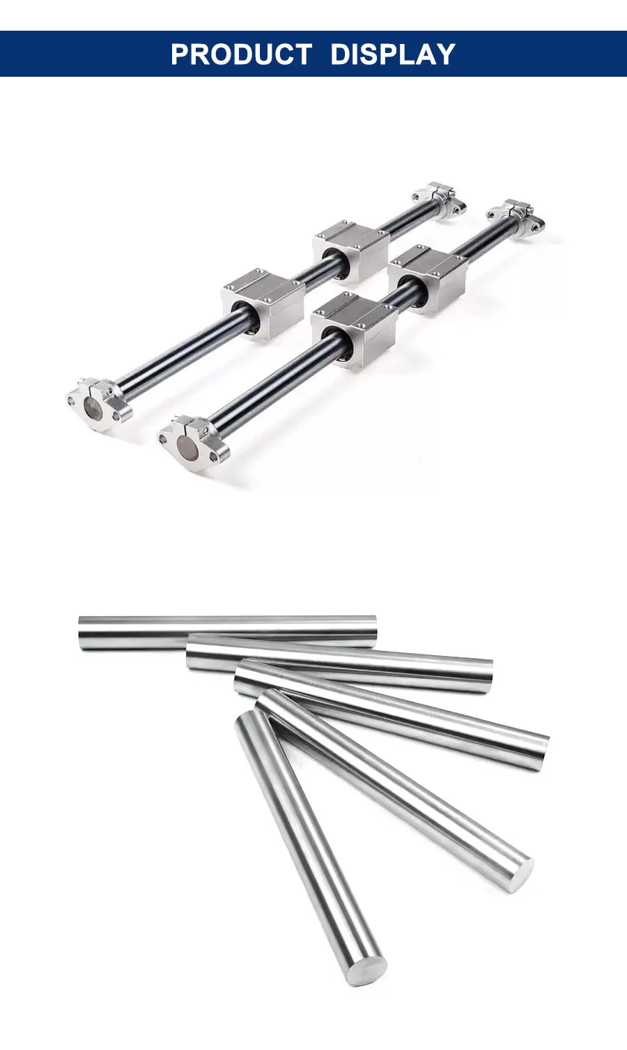 Lineare optische Achse 1PC OD 8/10/12/16/20mm Linearlagergehäuse SCS UU/LUU Linearschienenklemme SHF für Linearführung 3D-Drucker – Detail 8