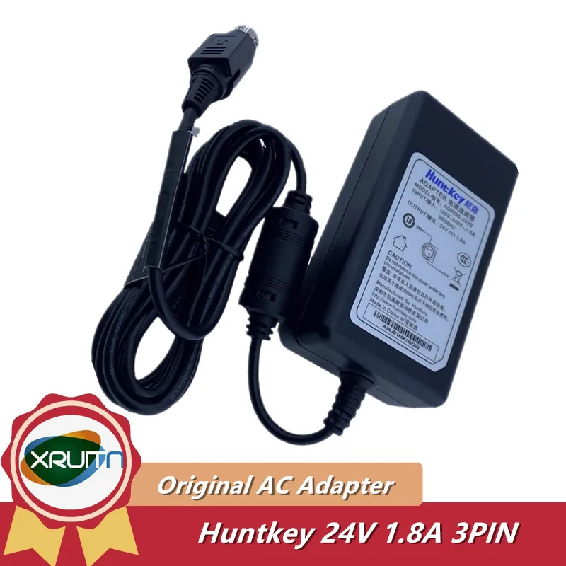 

Genuine HUNTKEY ADP036-242B 24V 1.8A 3 PIN AC Adapter Charger for LANDI E510 E520 Power Supply